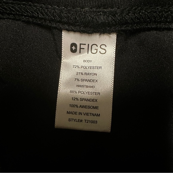 Figs Black Medical Scrub Pants Size XL Mens Technical Collection - Picture 3 of 8